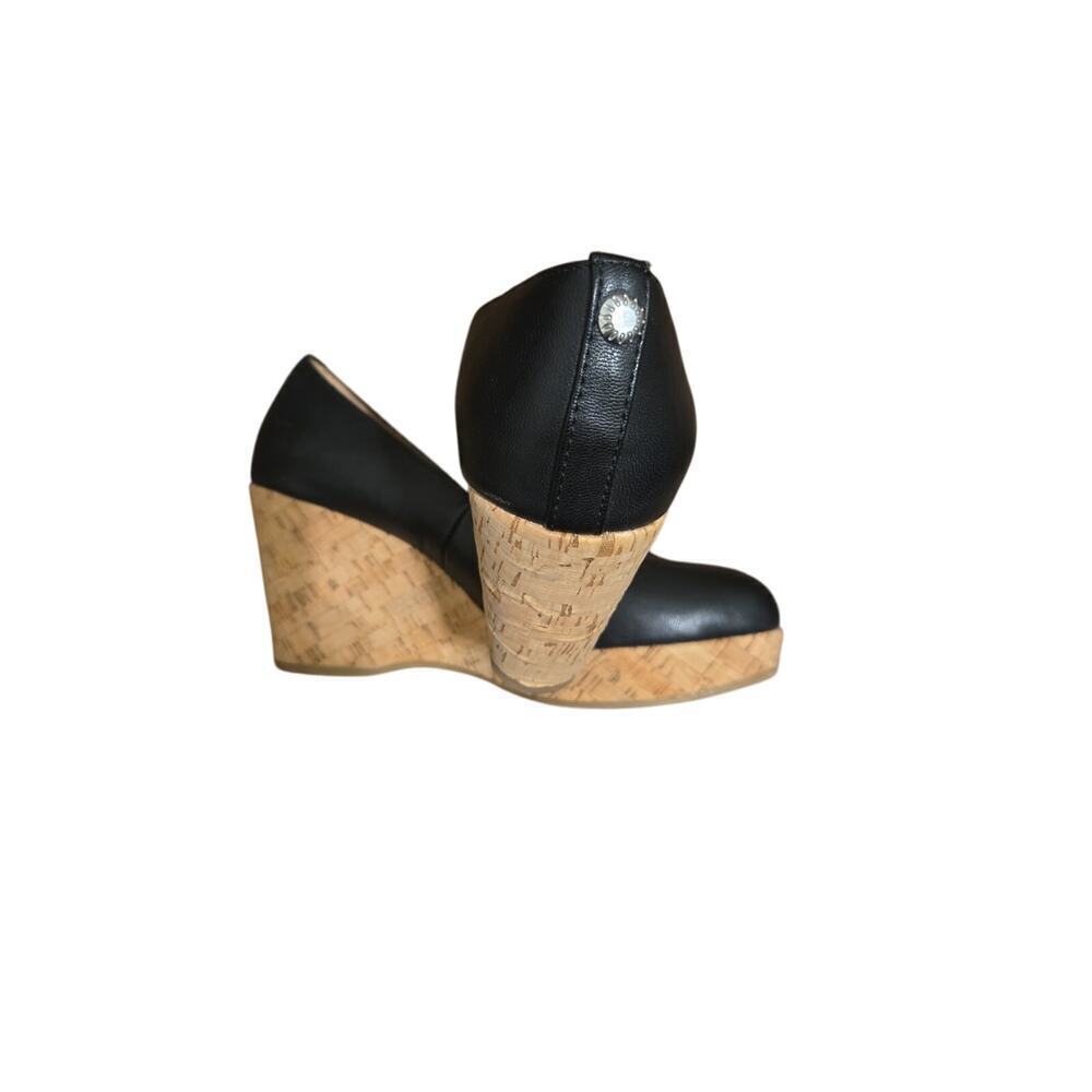 G.H Bass Co Shoes Womens 7.5 M Bass-Karlie Black Slip On Wedge - Picture 6 of 9